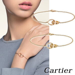 【カルティエ】カルティエ ブレスレット 偽物 即対応 LOVE ブレスレット イエローピンクゴールド