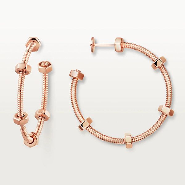 即対応【カルティエ】エクル ドゥ 18K フープ ピアス 偽物 B8301408