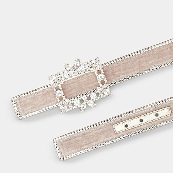 ロジェヴィヴィエ ブロッシュ ヴィヴィエ バックル ベルト 偽物 ピンク ギフトに最適
