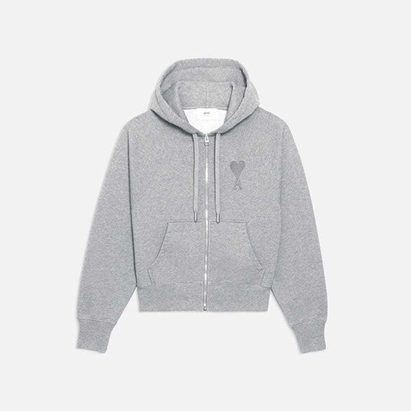 AMI PARIS 偽物 AMI DE COEUR ジップアップ パーカー【国内即発】