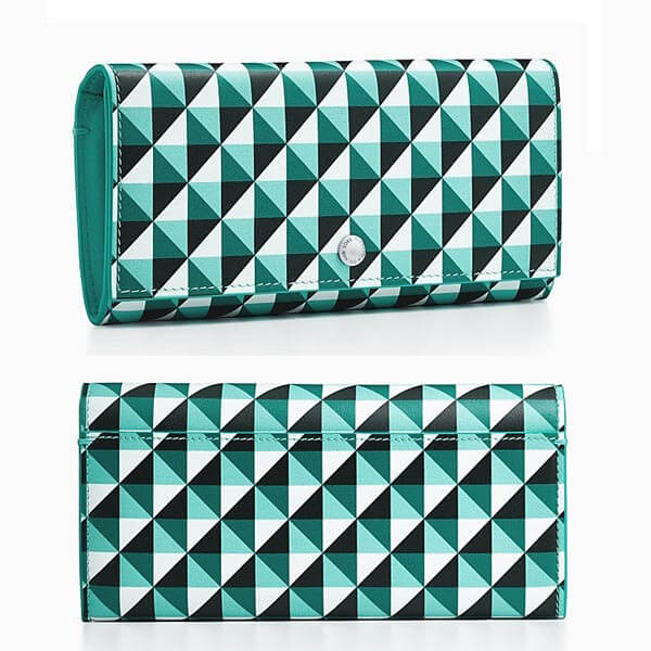 ティファニー 財布 偽物 新作*Tiffany&Co ダイヤモンドポイント コンチネンタルフラップウォレット