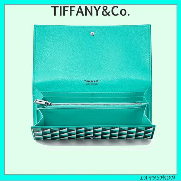 ティファニー 財布 偽物 新作*Tiffany&Co ダイヤモンドポイント コンチネンタルフラップウォレット