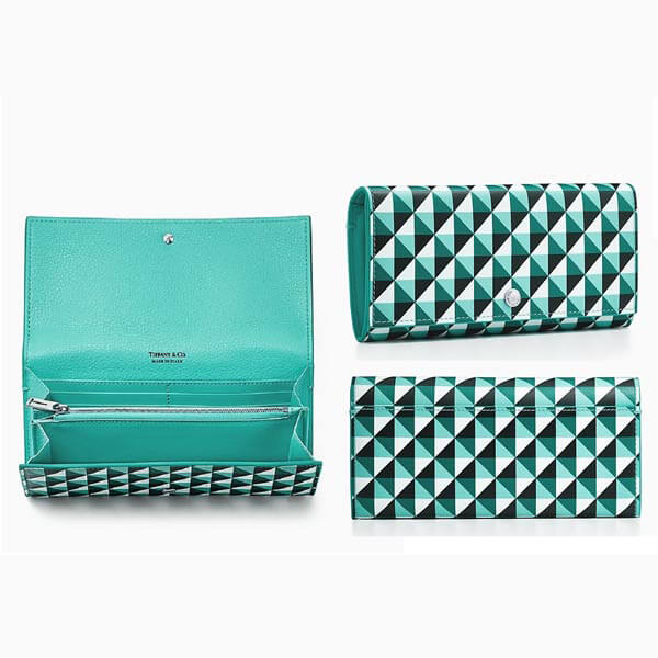 ティファニー 財布 偽物 新作*Tiffany&Co ダイヤモンドポイント コンチネンタルフラップウォレット