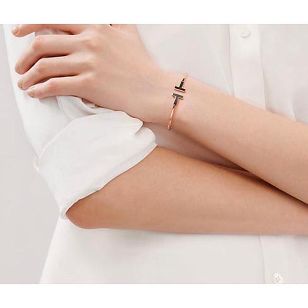 ティファニー T 偽物 ブレスレット Tiffany T ターコイズブレスレット★18K