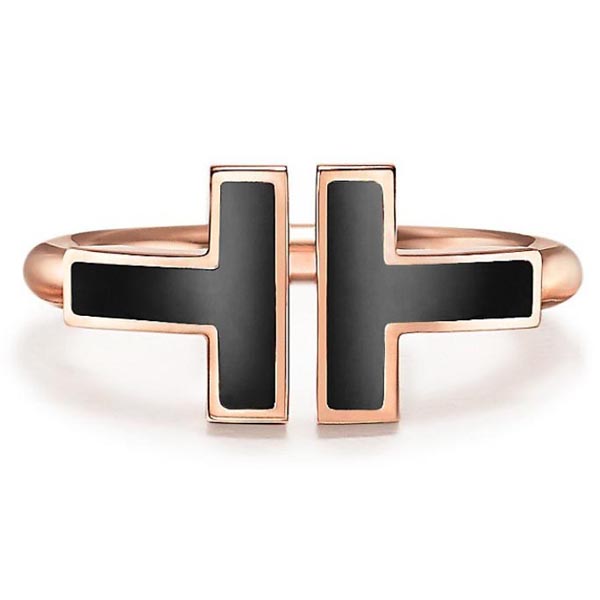 ティファニー T 偽物 指輪 人気Tiffany T ターコイズ スクエア リング 18K ゴールド