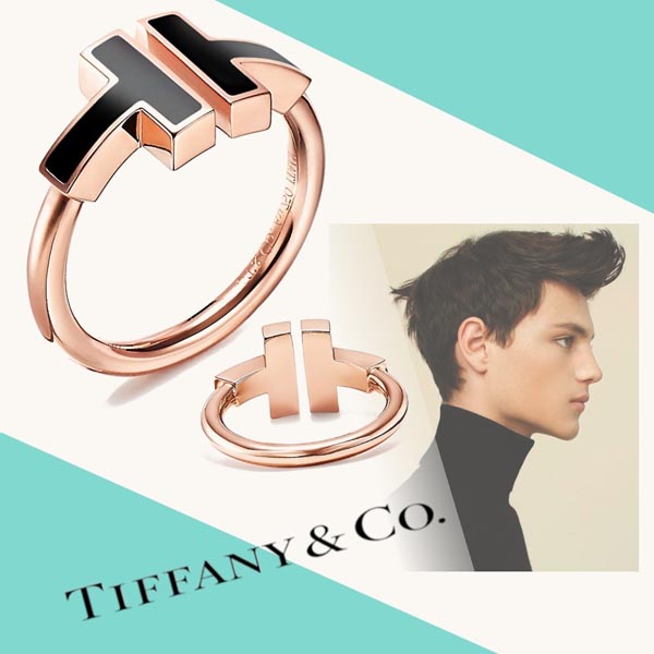 ティファニー T 偽物 指輪 人気Tiffany T ターコイズ スクエア リング 18K ゴールド