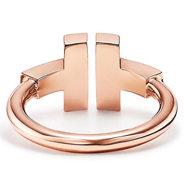 ティファニー T 偽物 指輪 人気Tiffany T ターコイズ スクエア リング 18K ゴールド