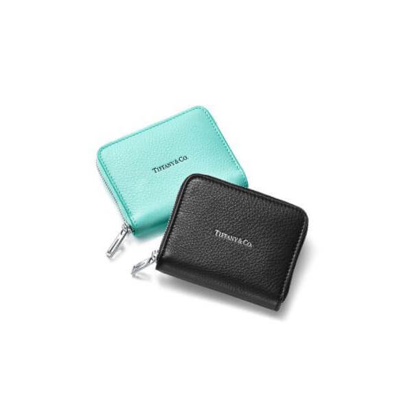 【日本未入荷】ティファニー ミニ財布 コピー ウォレット ティファニーブルー ジップ小銭入れ☆Tiffany&Co.☆開くと