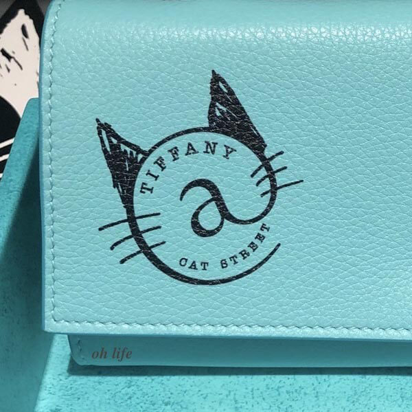 ティファニー ネコ 財布 コピー 限定！TIFFANY★ストアロゴ入り★長財布