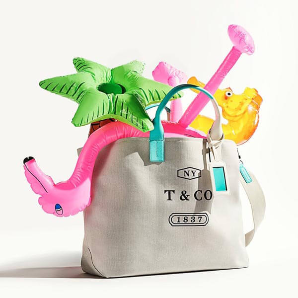 2021AW ティファニー トートバッグ 偽物【Tiffany】カラーブロック ウィークエンド
