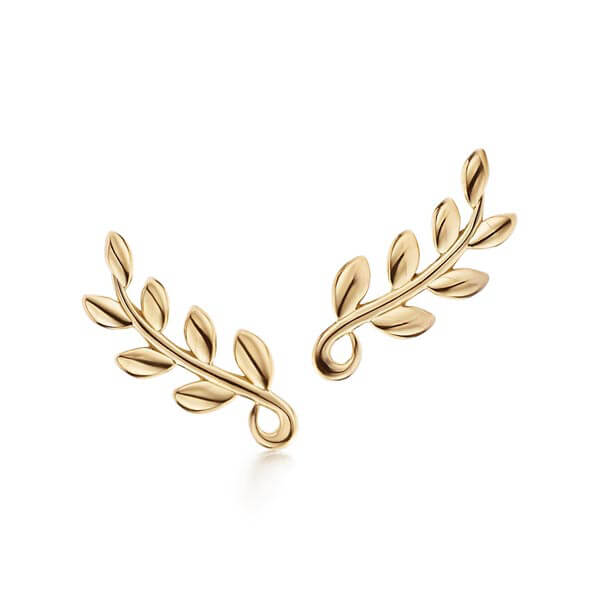 話題!ティファニー ピアス 偽物【Tiffany】パロマピカソ オリーブリーフクライマー 18K