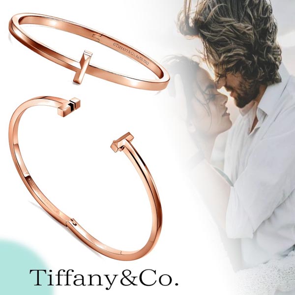 ティファニー T偽物 ブレスレット 雑誌LEON掲載！【Tiffany&Co】エレガンス薫る☆Tiffany T unisex