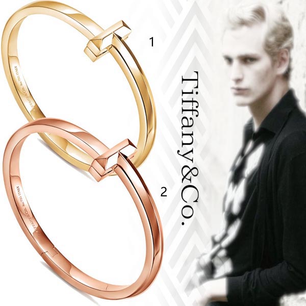 ティファニー T偽物 ブレスレット 雑誌LEON掲載！【Tiffany&Co】エレガンス薫る☆Tiffany T unisex