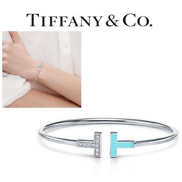 ティファニー ブレスレット 偽物 Tiffany T ターコイズブレスレット★ダイヤ