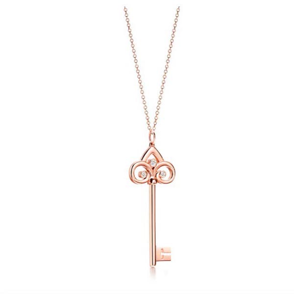 ティファニー ネックレス コピー 新作☆Tiffany Diamond Key Pendant