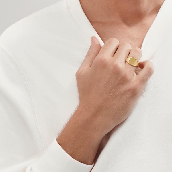 ティファニー 指輪 偽物＜Tiffany & Co ティファニー＞18Kゴールド シグネットリング