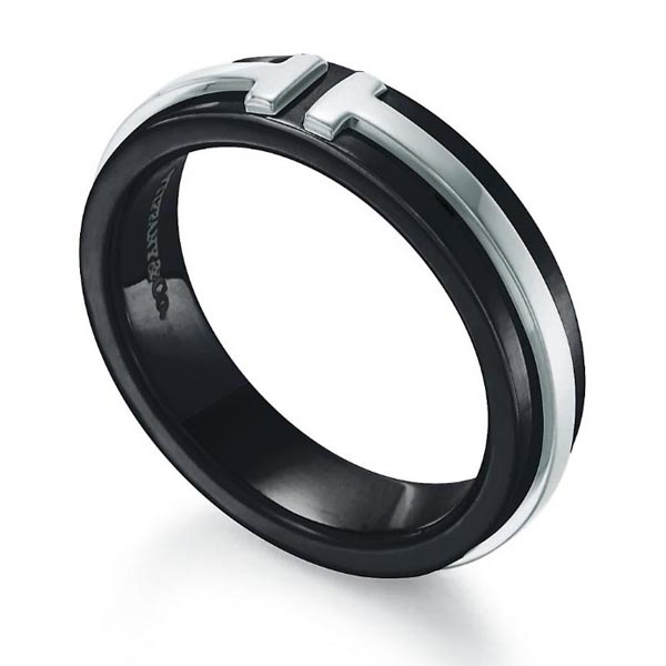 ティファニー 指輪 偽物 Tiffany&Co. ティファニーTワイドリング チタン