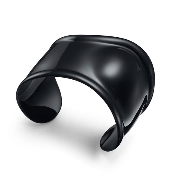 ティファニー カフ コピー【Tiffany】エルサペレッティ ボーンカフ Black 幅 43mm