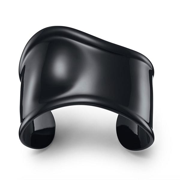 ティファニー カフ コピー【Tiffany】エルサペレッティ ボーンカフ Black 幅 43mm