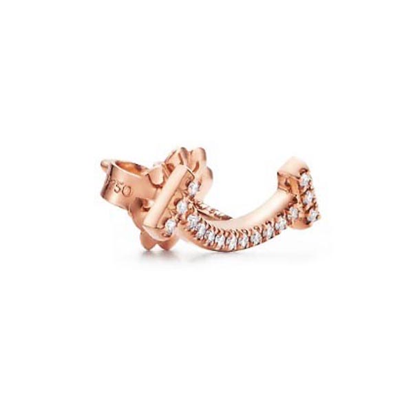 ティファニー T スマイル 偽物 ピアス【Tiffany】ピアス ダイヤモンド 18K 3色