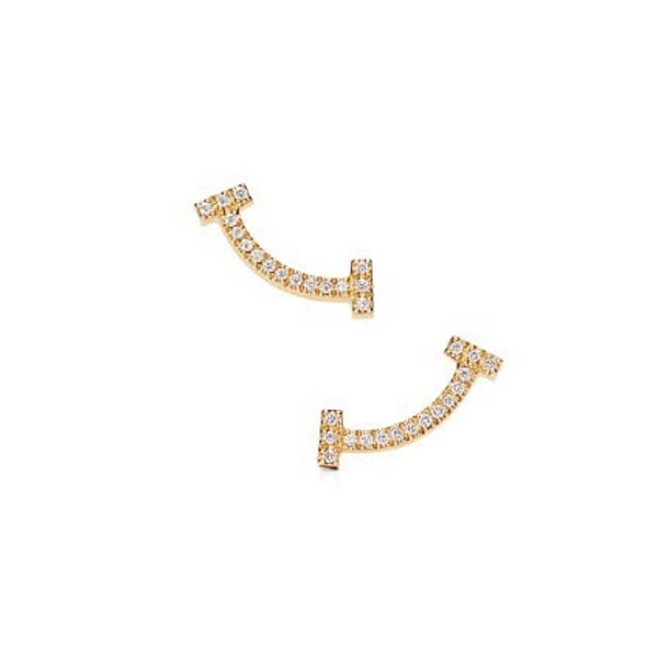 ティファニー T スマイル 偽物 ピアス【Tiffany】ピアス ダイヤモンド 18K 3色