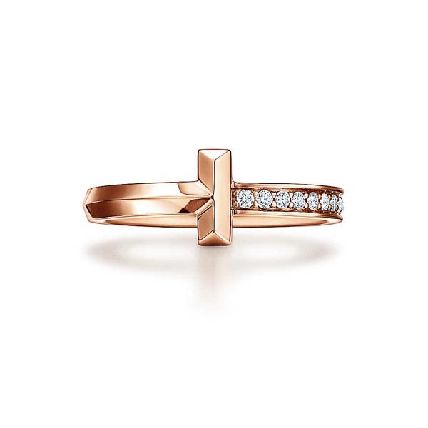 ティファニー Tリング コピー【新作お得に】Tiffany T ワン narrow diamond ring ★18K