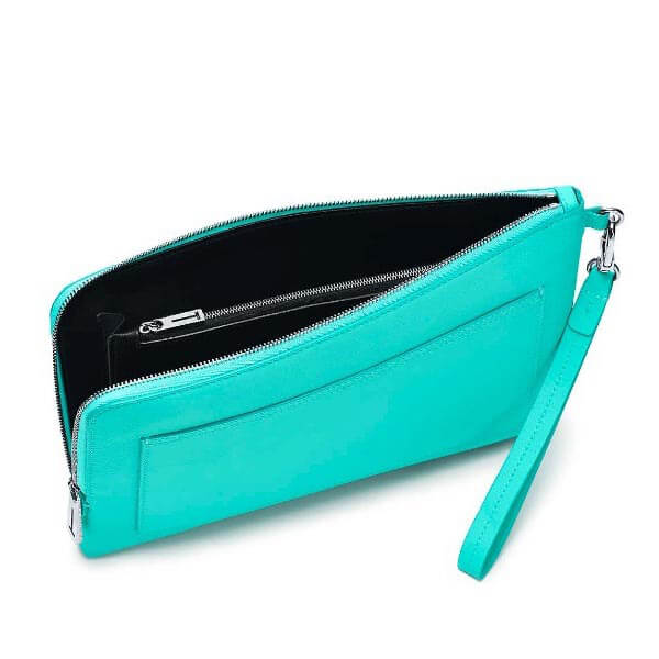ティファニー 偽物 クラッチ Tiffany&Co レザー ジップクラッチバッグ 4色展開☆