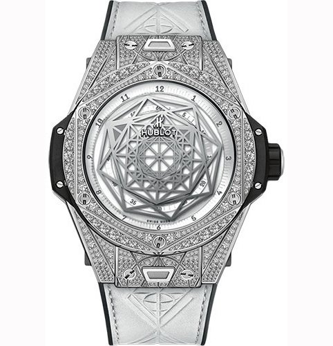 Hublot ウブロスーパーコピー ビッグバン ウニコ サンブルー チタニウム パヴェ 415.NX.2027.VR.1704.MXM18