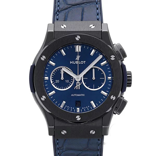 ウブロスーパーコピー HUBLOT クラシック フュージョン クロノグラフ セラミック ブルー 541.CM.7170.LR