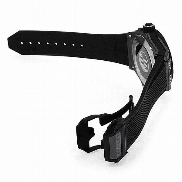 ウブロ スマートウォッチ スーパーコピー ビッグバン HUBLOT e ブラックセラミック クロノグラフ ムーンフェイズ GMT メンズ 440.CI.1100.RX