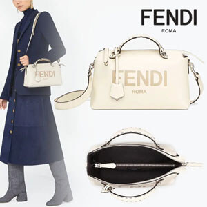 フェンディ バッグ コピー フェンディBY THE WAY MEDIUM ホワイト レザー トップケース