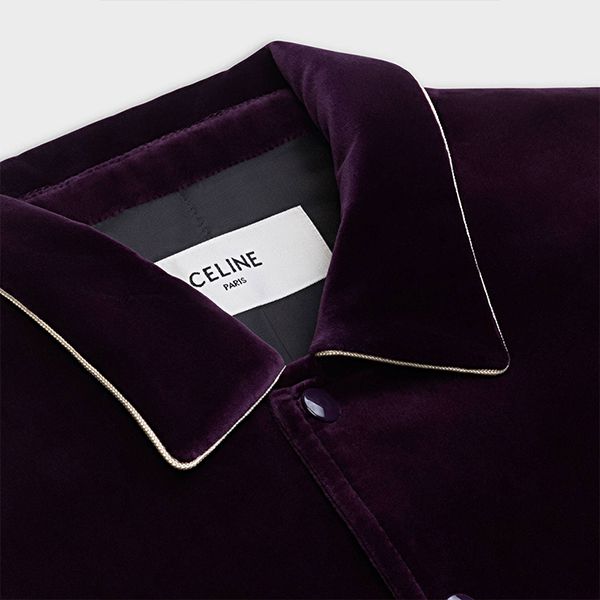 【限定】セリーヌ ジャケット 偽物 men コットンベルベット テディジャケット