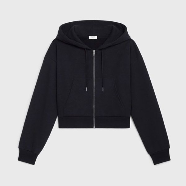 大人気【セリーヌ ジャケット 偽物】クロップド スウェット 2Y535052H.38AW