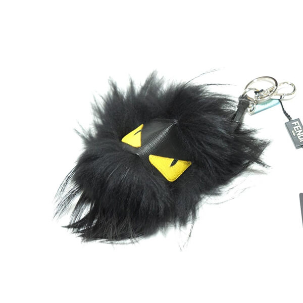 フェンディ キーホルダー スーパーコピー モンスターチャーム キーホルダー 黒 BAG BUGS フェンディ RN146779