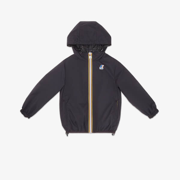 【フェンディ キッズ 14a 偽物】フェンディx K-Way jacket ユニセックス ブラック/ピンク