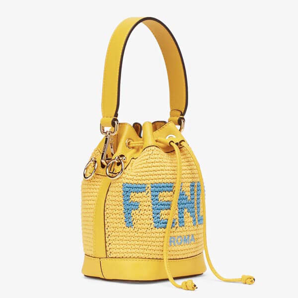 【フェンディ かごバッグ コピー】クロシェミニバケットバッグ 2色 21AW 8BS010AFQLF1EFA