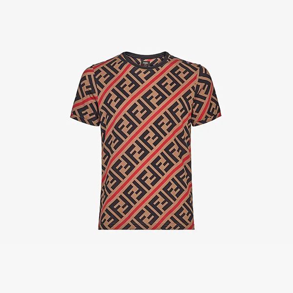新作 フェンディ FFモチーフ コットンジャージTシャツ スーパーコピーN級品