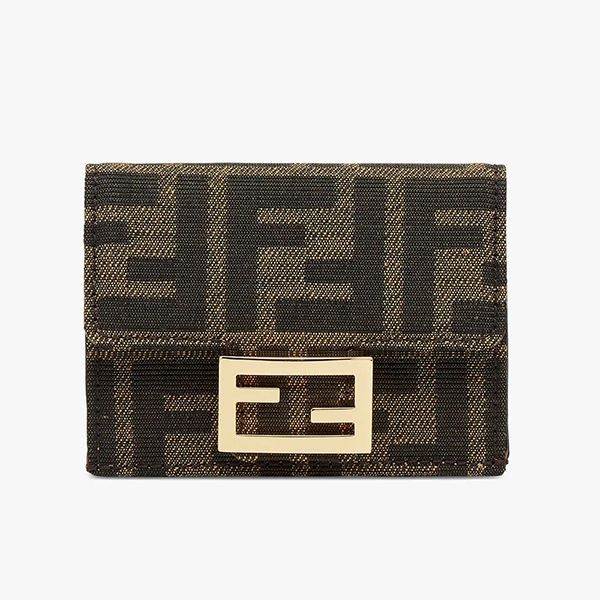 関税込み22AW フェンディ マイクロ 三つ折り財布 コピー FFロゴ レザー 8M0395A98PF0A6E