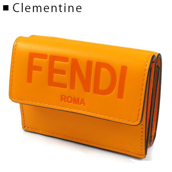 フェンディ 財布 偽物 ROMA Micro Trifold 三つ折り財布 8M0395