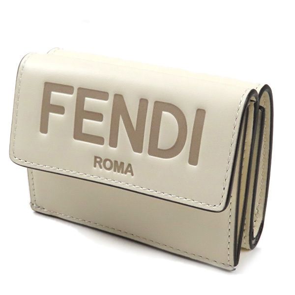 フェンディ 財布 偽物 ROMA Micro Trifold 三つ折り財布 8M0395