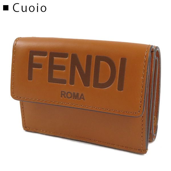 フェンディ 財布 偽物 ROMA Micro Trifold 三つ折り財布 8M0395
