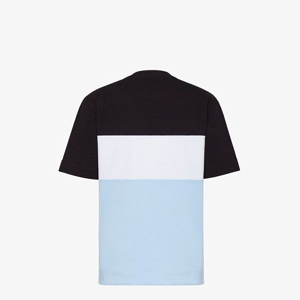 お洒落に【フェンディ】マルチカラージャージーTシャツ 偽物 FY1101AI7GF1CK4