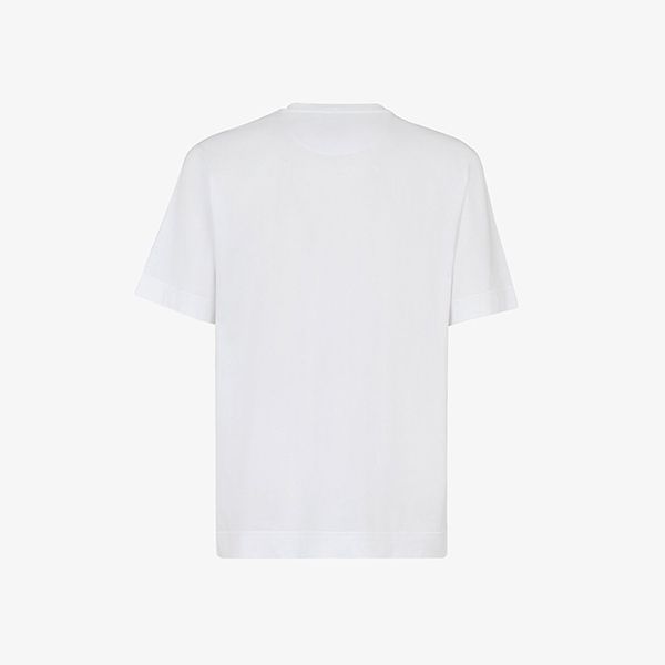 高品質フェンディ プリント オーバーサイズ コットン Tシャツ 激安