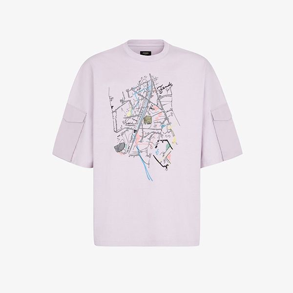 ギフトに最適フェンディ Tシャツ 偽物 コットン オーバーサイズFY1120AIFJF0U69