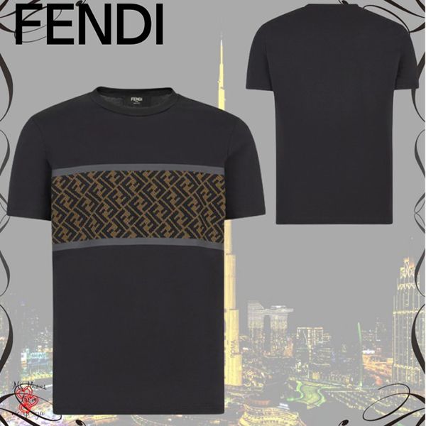 フェンディ Tシャツ 半袖 偽物 クルーネック ティシャツ 人気 FAF532AD3CF0GME