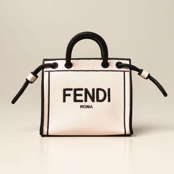 フェンディ バッグ コピー【フェンディ】ピンク キャンバスバッグ