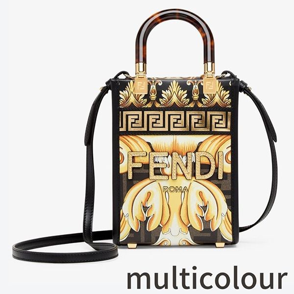 フェンダーチェ	コピー【フェンディ×ヴェルサーチェ】Fendace◆Sunshine Mini ショッパーバッグ 8BS051AKMTF1HZB