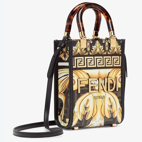 フェンダーチェ	コピー【フェンディ×ヴェルサーチェ】Fendace◆Sunshine Mini ショッパーバッグ 8BS051AKMTF1HZB