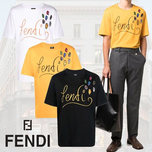 ★フェンディ Noel Fielding ロゴ Tシャツ コピー★高品質