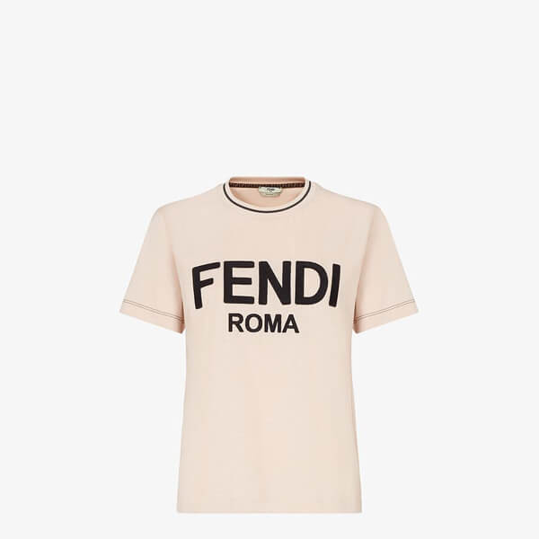 フェンディ Ｔシャツ コピー【フェンディ】\'フェンディROMA\' コットンジャージー ロゴTシャツ FS7254AC6BF0